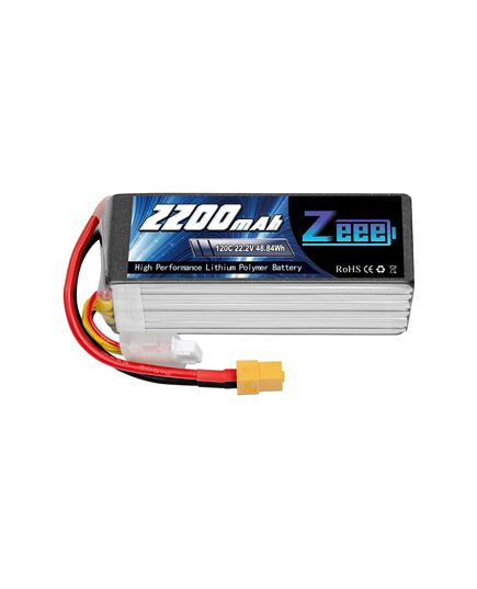 Аккумулятор Zeee 2200мАч 6S 120C LiPo (XT60), изображение 3