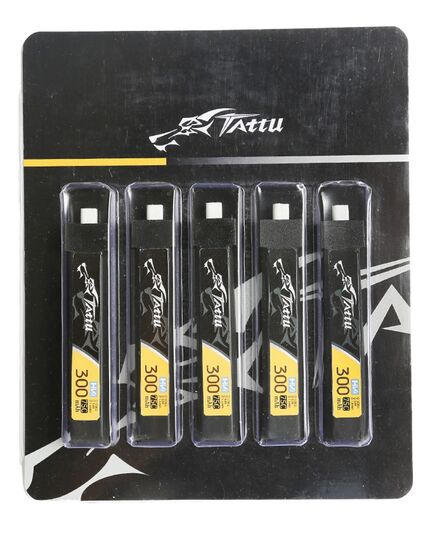 Аккумуляторы Tattu 300мАч 1S 75C LiHV (BT2.0) (5 шт.), изображение 3