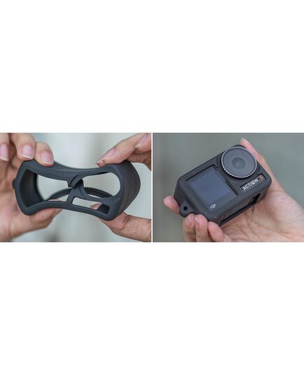 Силиконовый чехол DJI Osmo Action 3 (Чёрный) (PGYTECH P-32C-030), изображение 7