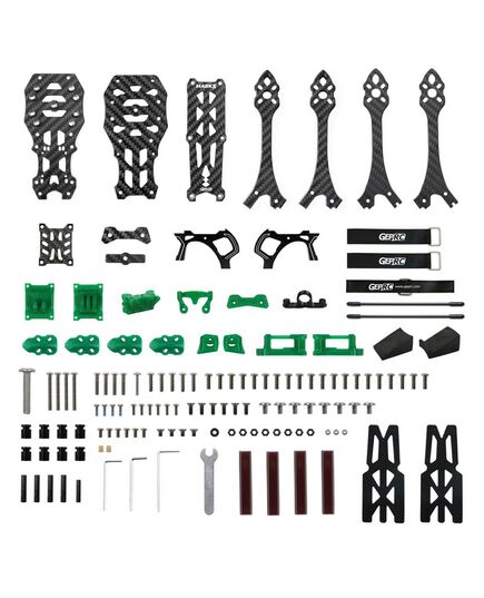 Рама GEPRC GEP-MK5X / GEP-MK5D O3 Pro, Версия: Squashed X, Цвет: Зелёный, изображение 6