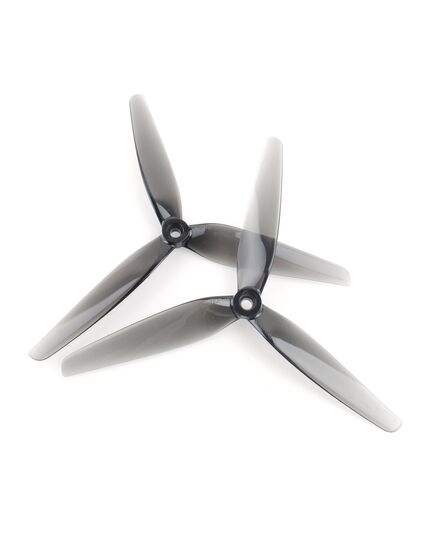 Пропеллеры HQProp DP7X3.5X3 3-лопастные (Серый) (M5) (2CW+2CCW), изображение 2