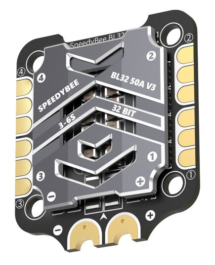 Регулятор оборотов SpeedyBee BL32 50A 4в1, Комплектация: регулятор оборотов