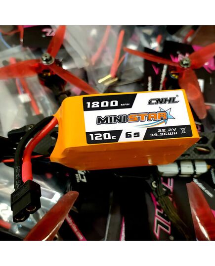 Аккумулятор CNHL Ministar 1800мАч 6S 120C LiPo (XT60), изображение 6