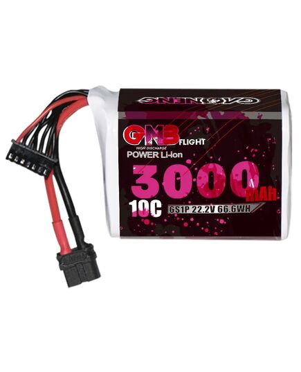 Аккумулятор GNB 3000мАч 6S1P 30A Li-ion (ячейки SONY/Murata 18650 VTC6) (XT60)