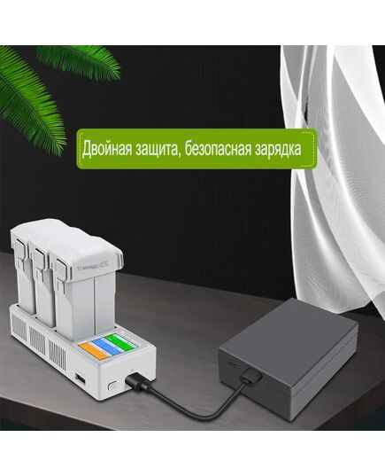 Хаб для зарядки 3-х аккумуляторов DJI Mini 3 / Mini 3 Pro / Mini 4 Pro (LCD дисплей) (YX), изображение 5