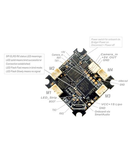 Полётный контроллер Happymodel ELRS F4 2G4 AIO, изображение 7