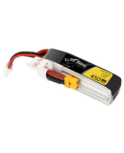Аккумулятор Tattu 450мАч 3S 75C LiPo (Удлинённый) (XT30), изображение 3