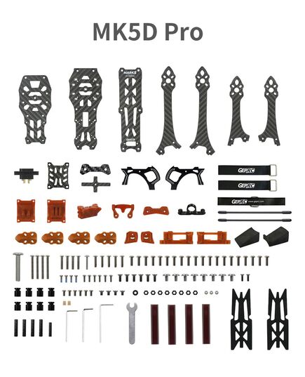 Рама GEPRC GEP-MK5X / GEP-MK5D O3 Pro, Версия: DeadCat, Цвет: Оранжевый, изображение 6
