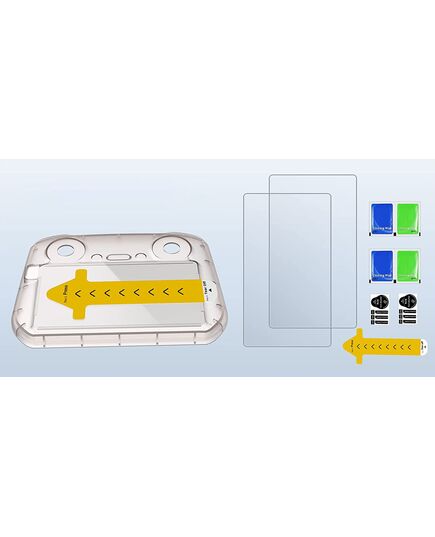 Защитное стекло DJI RC 1 с накладкой на пульт для точной поклейки (CYNOVA), изображение 5