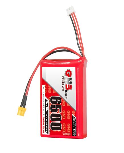 Аккумулятор GNB 6500мАч 2S 5C LiPo для Radiomaster Boxer (XT30), изображение 2