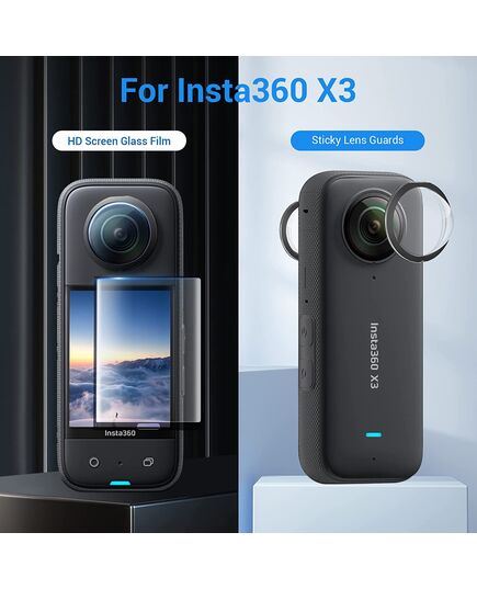 Защита дисплея / линз Insta360 X3 (CYNOVA), Версия: На экран и линзы, изображение 2