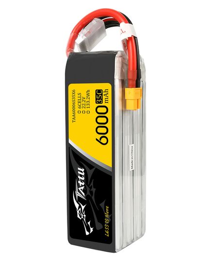 Аккумулятор Tattu 6000мАч 6S 35C LiPo (XT60), изображение 2