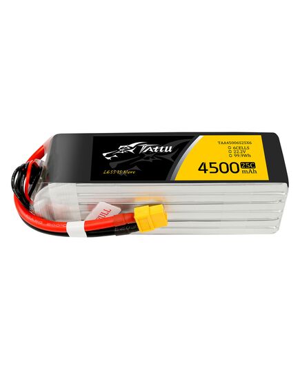 Аккумулятор Tattu 4500мАч 6S 25C LiPo (XT60), изображение 3