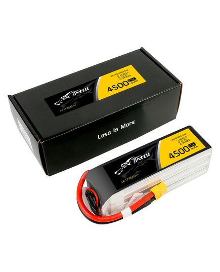 Аккумулятор Tattu 4500мАч 6S 25C LiPo (XT60), изображение 4