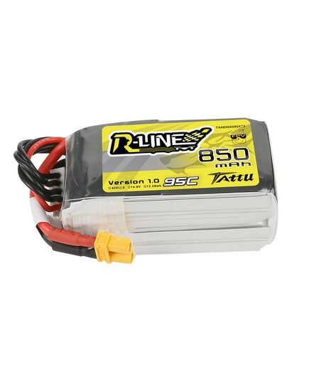 Аккумулятор Tattu R-Line V1.0 850мАч 4S 95C LiPo (XT30), изображение 3
