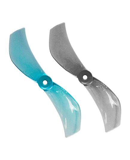 Пропеллеры Gemfan 40мм 1610 2-лопастные (Вал 1,5 мм), Цвет: Прозрачный голубой, Количество: 4+4 шт., изображение 3