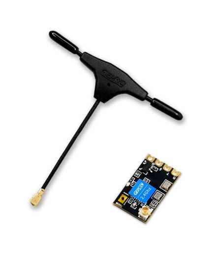 Приёмник GEPRC ELRS Nano (2,4 ГГц / 915 / 868 МГц), Версия: ELRS 2,4 ГГц, Комплектация: с Mini Т-антенной, изображение 2