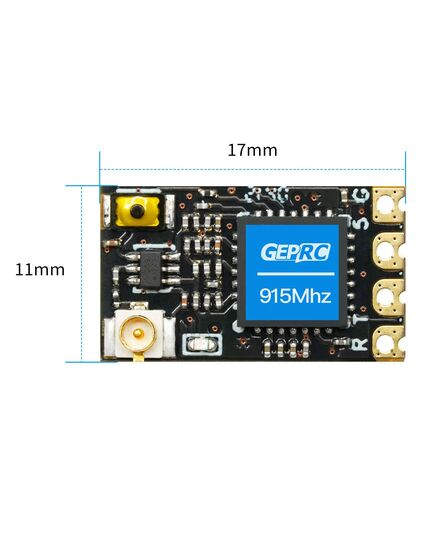 Приёмник GEPRC ELRS Nano (2,4 ГГц / 915 / 868 МГц), Версия: ELRS 915 МГц, Комплектация: с Т-антенной, изображение 4