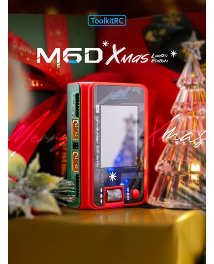 Зарядное устройство ToolkitRC M6D, Цвет: Новогодний, изображение 6
