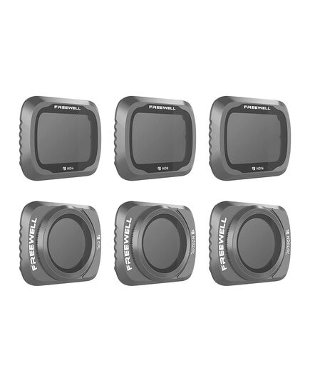Комплект из 6 фильтров (ND4/8/16/ND32-PL/64/CPL) DJI Mavic Air 2 (Budget Kit) (Freewell)